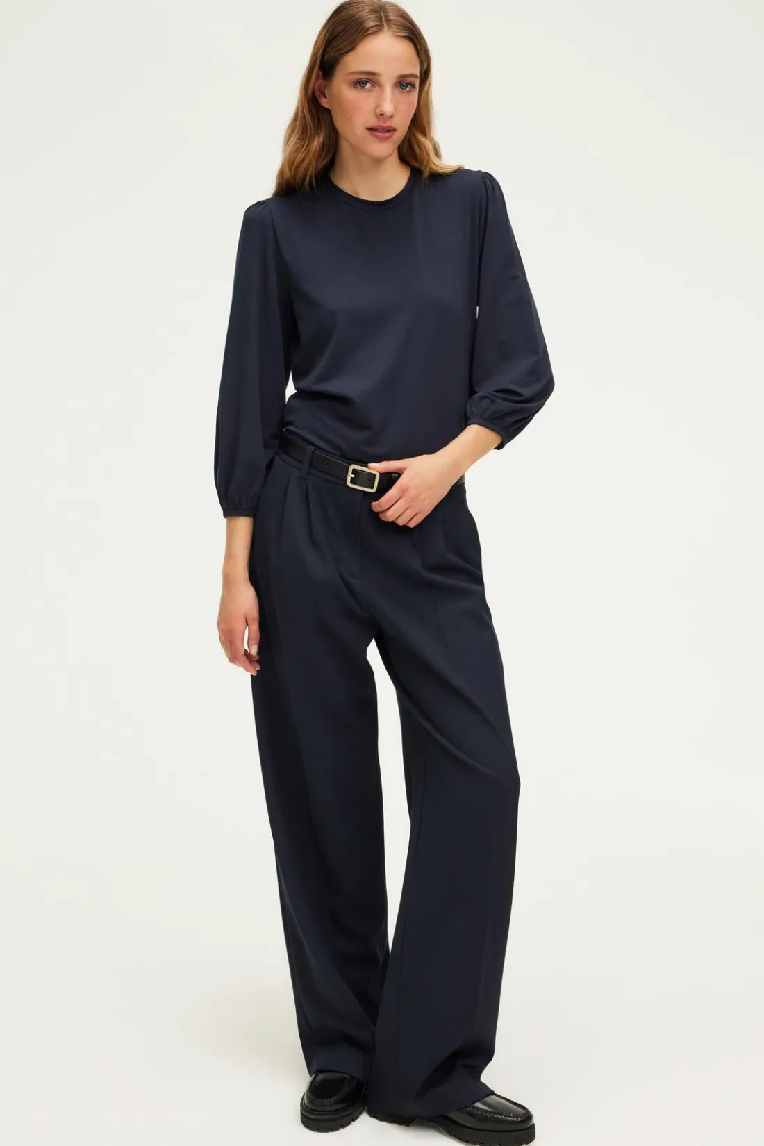 Pablo Pantalon carotte uni - NOUAILA Marine Sale