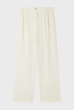 Pablo Pantalon carotte uni - NOUAILA Ecru Clearance