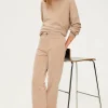 Pablo Pantalon droit en velours beige - NANETTE Beigerosé Outlet