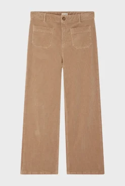 Pablo Pantalon droit en velours beige - NANETTE Beigerosé Outlet