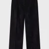 Pablo Pantalon en velours fluide - NADIA Noir Hot