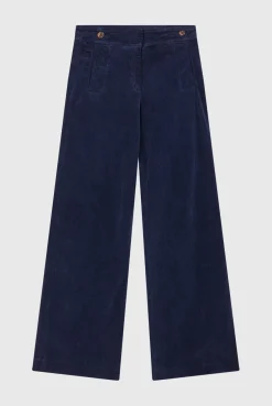 Pablo Pantalon flare en velours à côtes - NUR Marine Shop