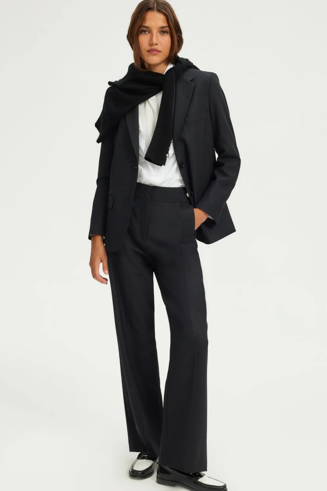 Pablo Pantalon large à boutons en strass - NADA Noir Flash Sale