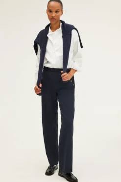 Pablo Pantalon large à pont - NELCIE Marine Outlet