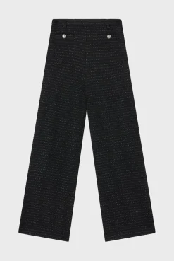 Pablo Pantalon large en tweed et lurex - NARELLE Noir Best