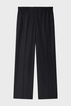 Pablo Pantalon large élastiqué - NAYELY Noir Discount