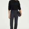 Pablo Pantalon slim à petits carreaux - NOLWENN Marine Discount