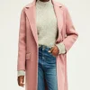 Pablo Pardessus en laine double face - LISSANDRE Rose Discount