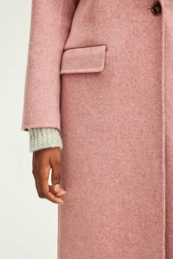 Pablo Pardessus en laine double face - LISSANDRE Rose Discount