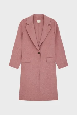 Pablo Pardessus en laine double face - LISSANDRE Rose Discount