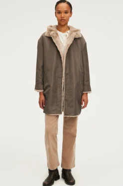 Pablo Parka réversible à capuche - LOUANE Kaki Best Sale