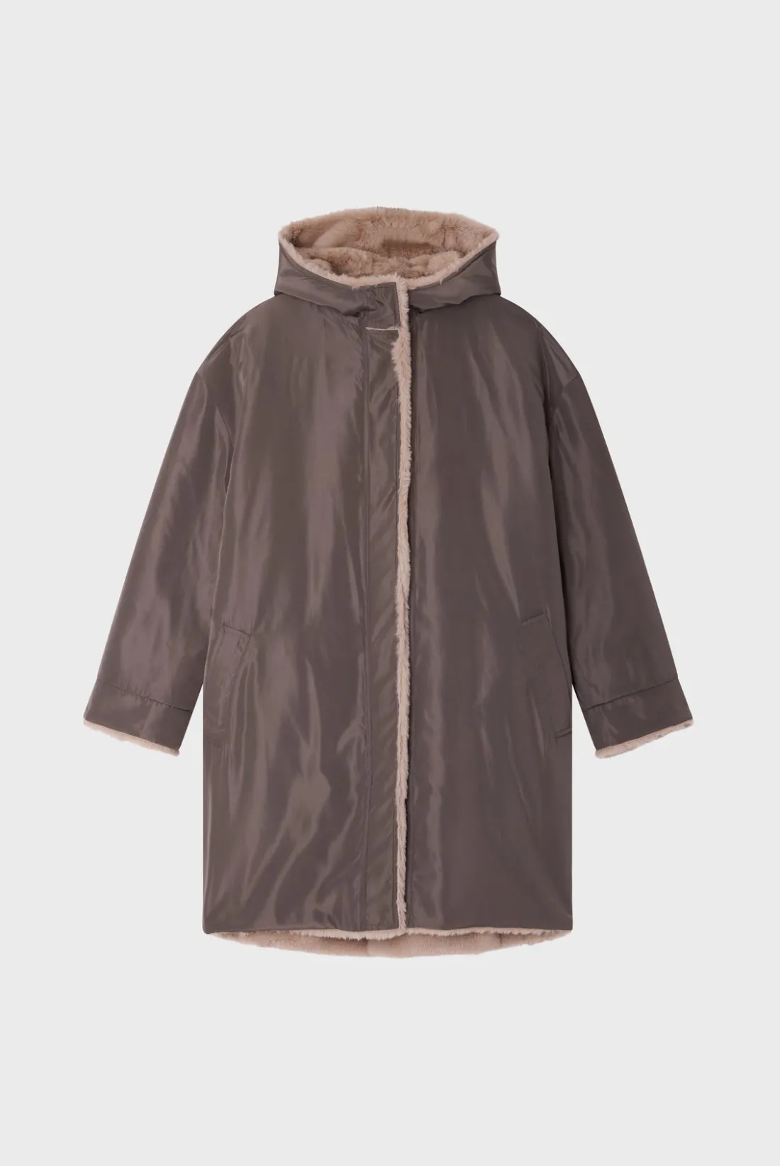 Pablo Parka réversible à capuche - LOUANE Kaki Best Sale