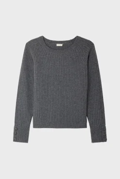 Pablo Pull à côtes en laine - JOLYANNE Grismoyen Online