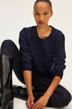 Pablo Pull à strass en laine - JIVAN Marine Outlet