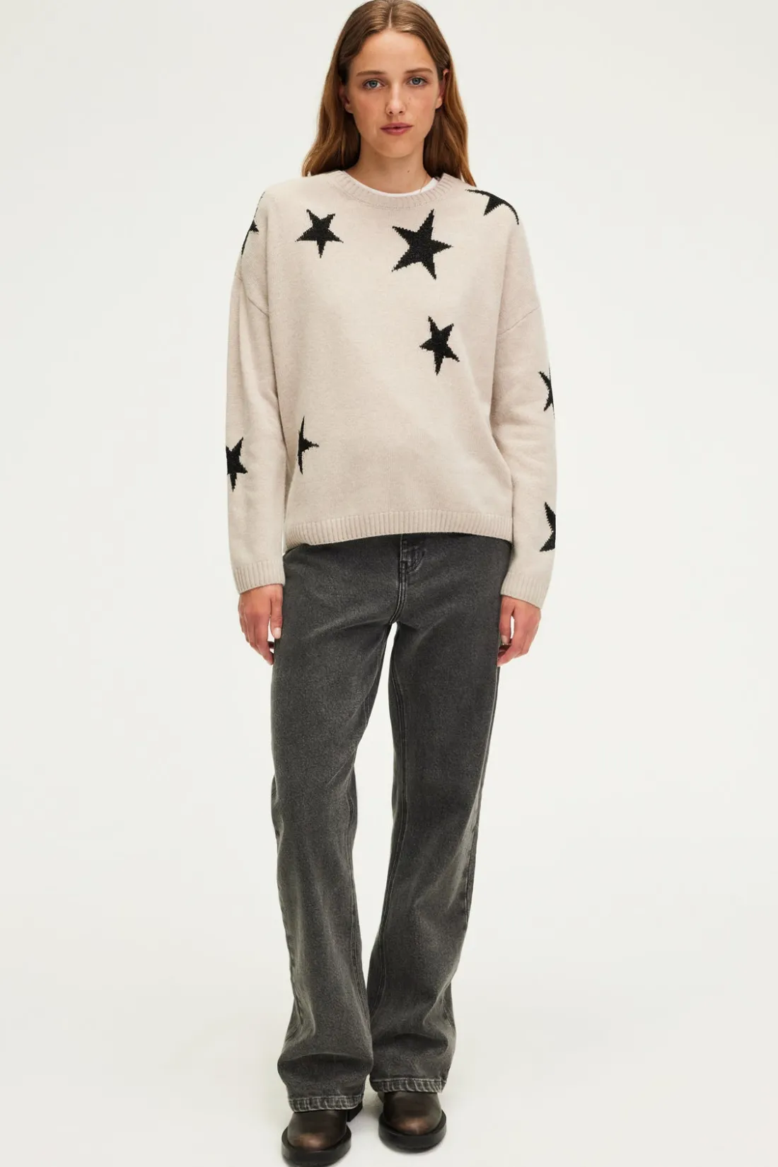 Pablo Pull col rond à étoiles - JESSALYNN Naturel Online