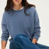 Pablo Pull col rond en cachemire - JULISSA Indigo Best Sale