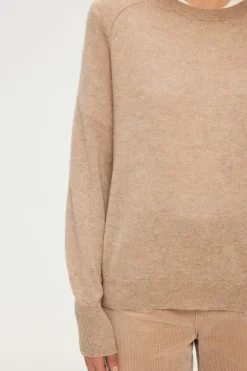 Pablo Pull col rond en cachemire - JULISSA Beige Best Sale