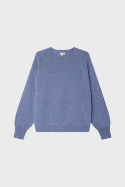 Pablo Pull col rond en cachemire - JULISSA Indigo Best Sale