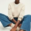 Pablo Pull en laine aux manches ajourées - JIOTI Beigerosé Fashion