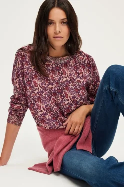 Pablo Pull fin à fleurs et lurex - JALYSSA Nude Best Sale