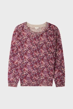 Pablo Pull fin à fleurs et lurex - JALYSSA Nude Best Sale