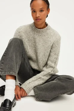Pablo Pull épais à col montant - JETHIE GrisChiné Shop
