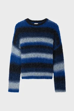 Pablo Pull épais oversize à rayures - JOYA Bleuocean Clearance
