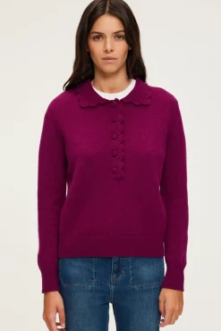 Pablo Pull polo en laine - JANIRA Lipstick Flash Sale