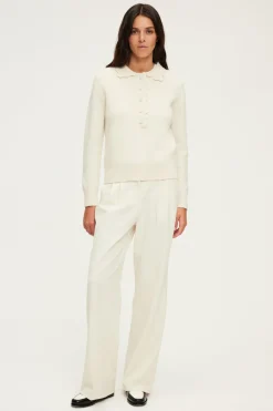 Pablo Pull polo en laine écrue - JANIRA Ecru New