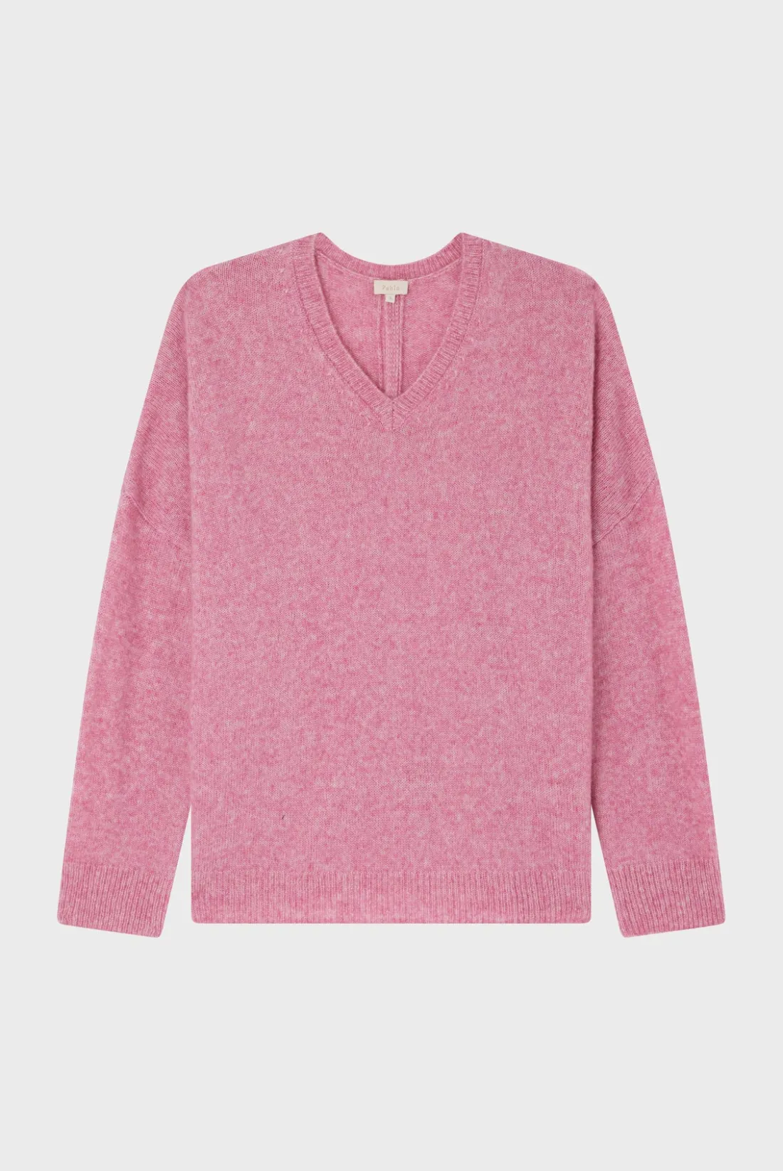 Pablo Pull V oversize chiné - JOURNA Rose Fashion