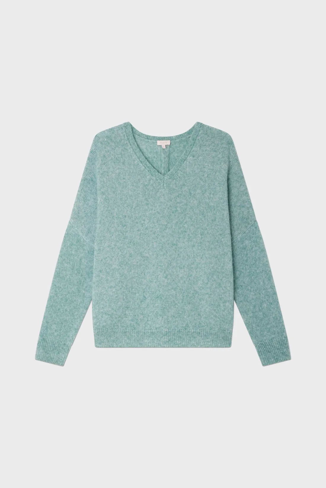 Pablo Pull V oversize chiné - JOURNA Vert Outlet