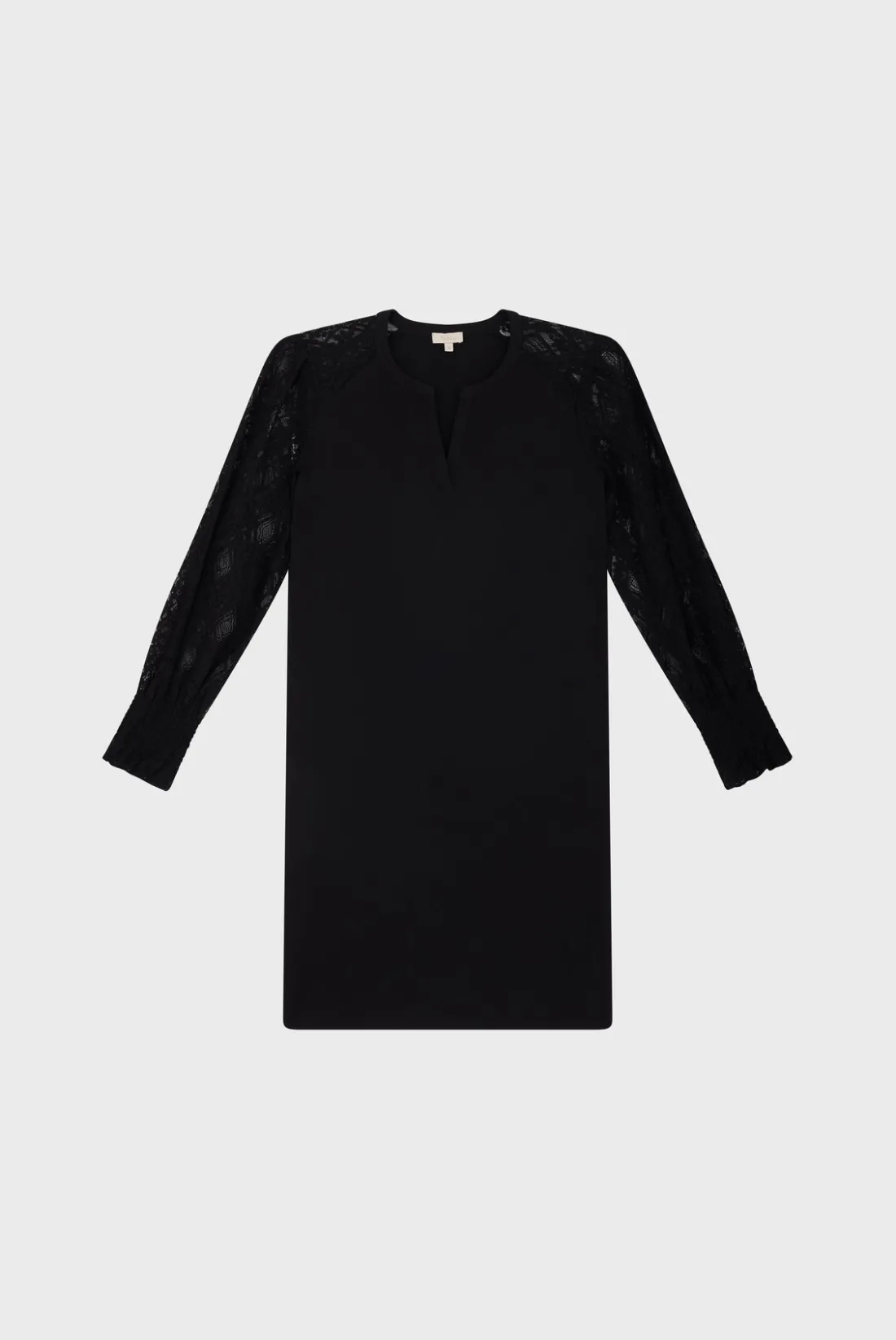 Pablo Robe courte aux manches en dentelle - STEPHANIE Noir Clearance