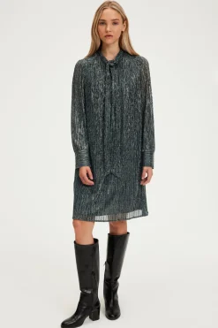 Pablo Robe courte en lurex - SHIRLEY Canard Flash Sale