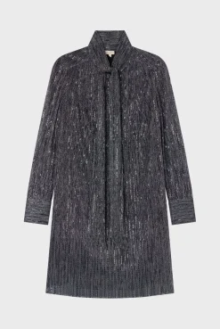 Pablo Robe courte en lurex - SHIRLEY Canard Flash Sale