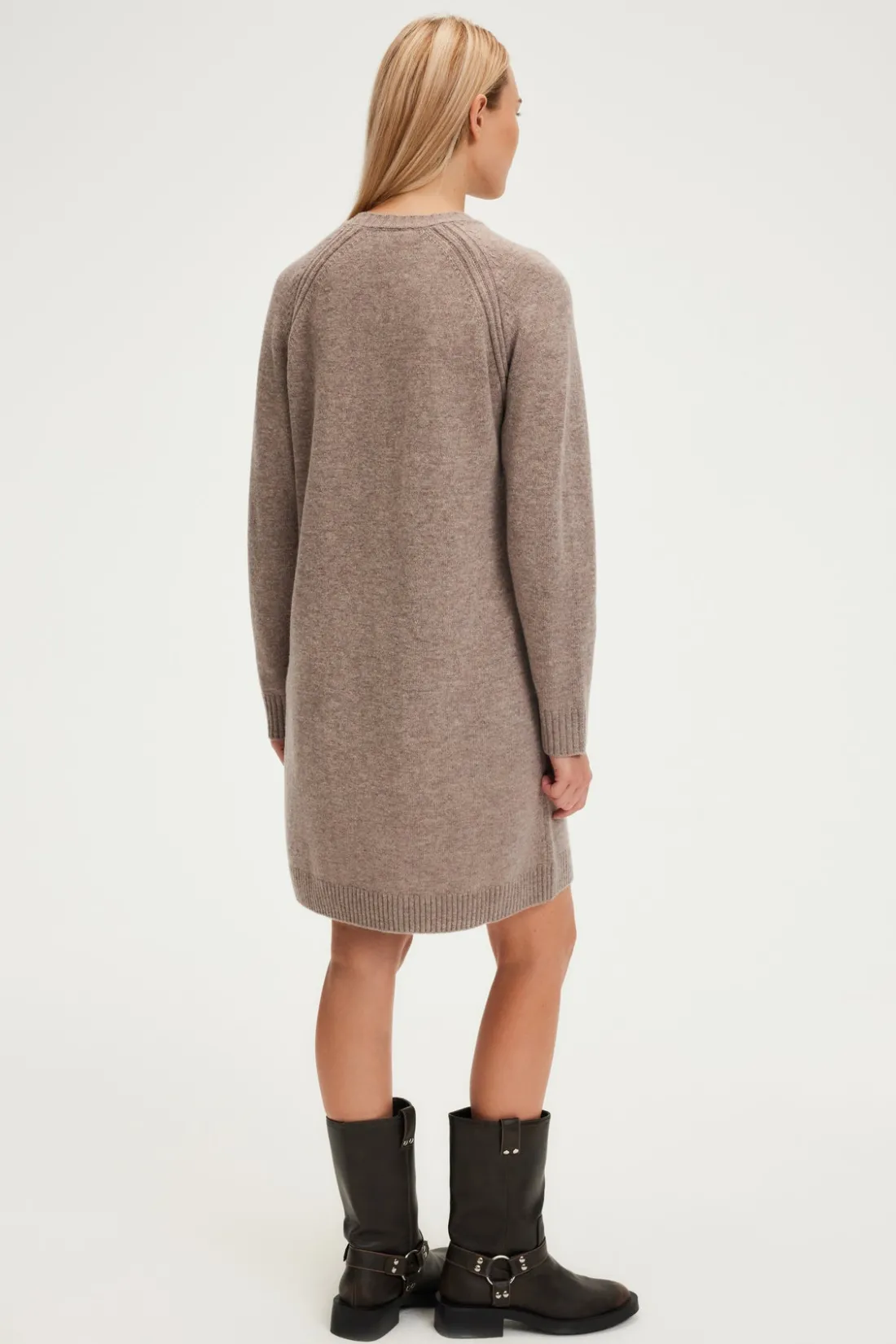 Pablo Robe courte et droite en laine - SOLITA Beige Best Sale