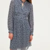 Pablo Robe courte imprimé floral bicolore - SHANA Indigo Online