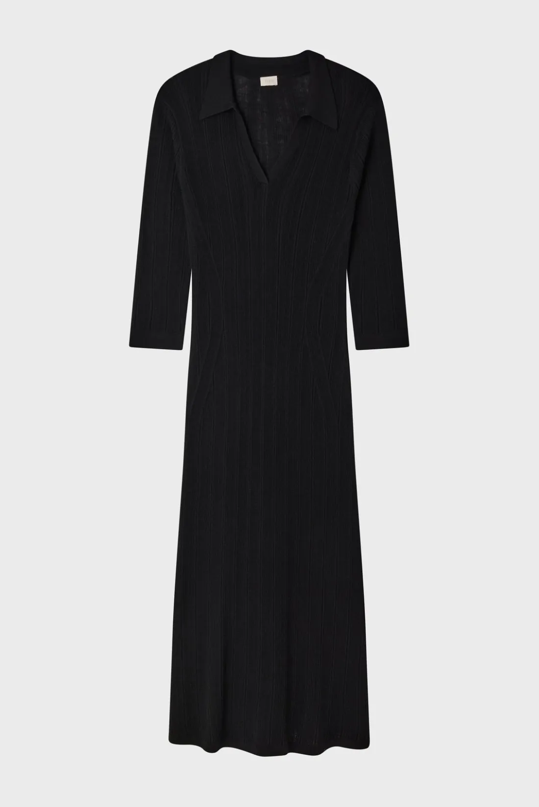 Pablo Robe en laine fine à côtes - SYRIELLE Noir Cheap
