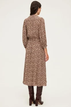 Pablo Robe midi à fleurs - SOIZIC Naturel Best Sale