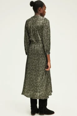 Pablo Robe midi en lurex léopard - SYDONIE Noir Best