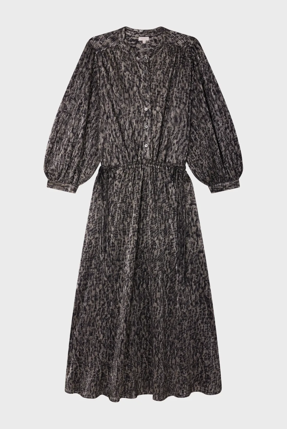 Pablo Robe midi en lurex léopard - SYDONIE Noir Best