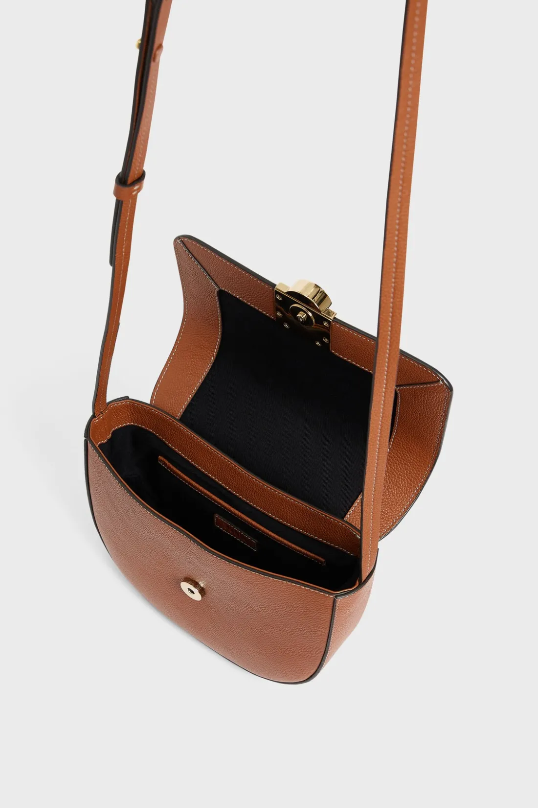 Pablo Sac besace en cuir - LOUISE Tan Fashion