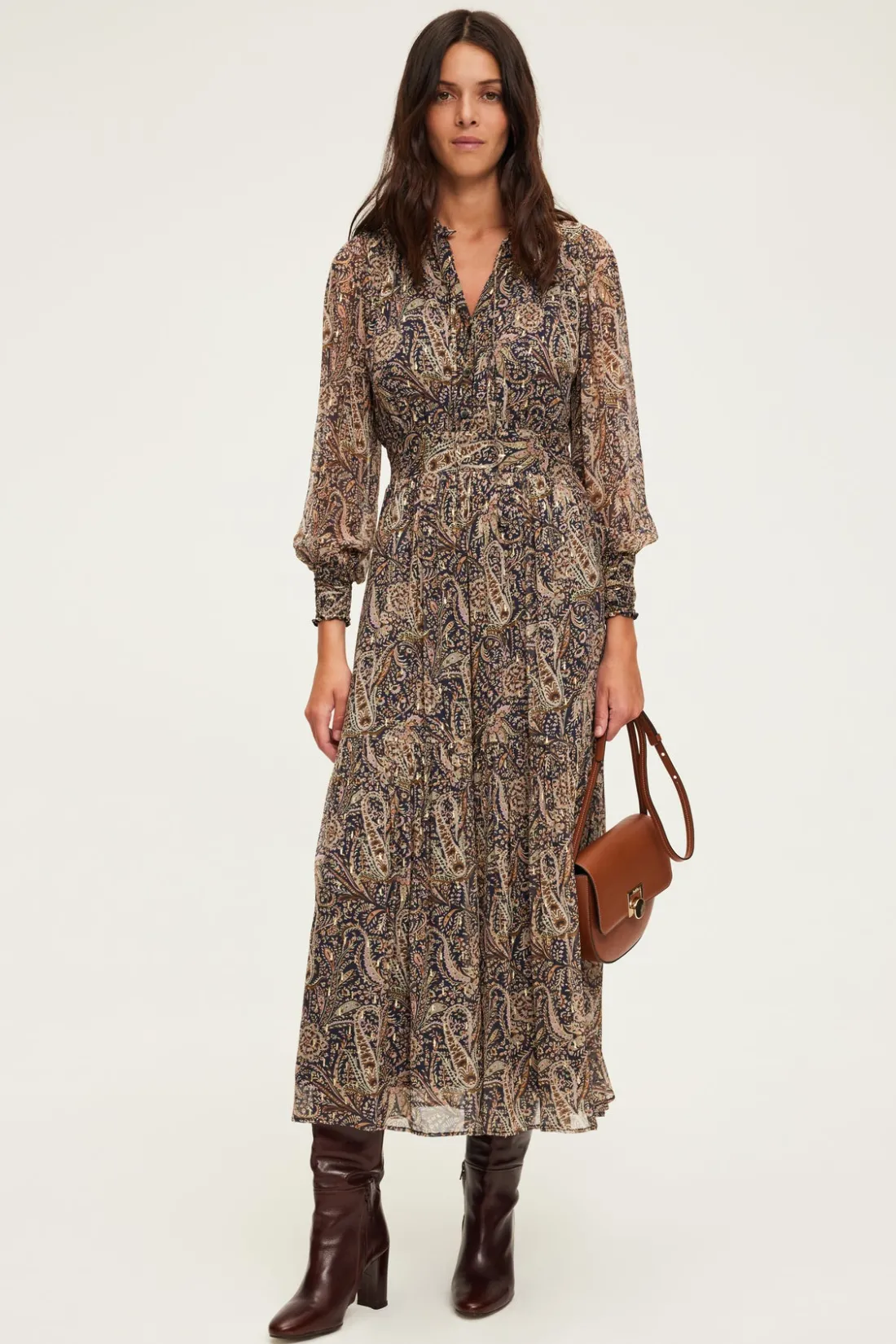 Pablo Sac besace en cuir - LOUISE Tan Fashion