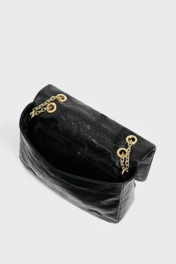 Pablo Sac travers en cuir matelassé - LEAH Noir Clearance