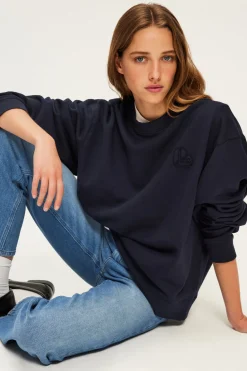 Pablo Sweatshirt en coton - ABIGAELLE Marine Outlet