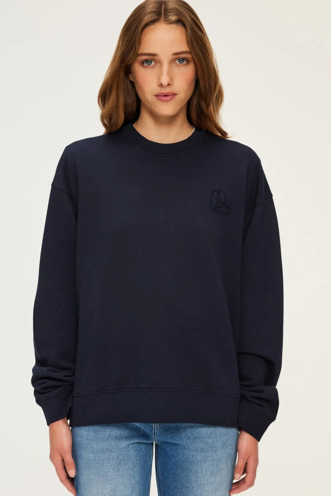 Pablo Sweatshirt en coton - ABIGAELLE Marine Outlet