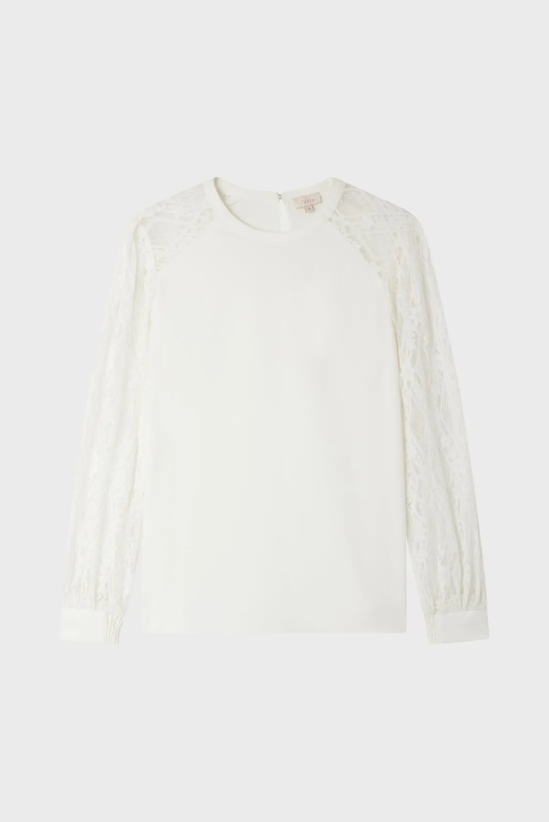 Pablo Top aux manches en dentelle - BRELLE Ecru Shop