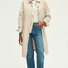 Pablo Trench droit mi-long - NOELYS Sable Flash Sale
