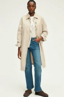 Pablo Trench droit mi-long - NOELYS Sable Flash Sale