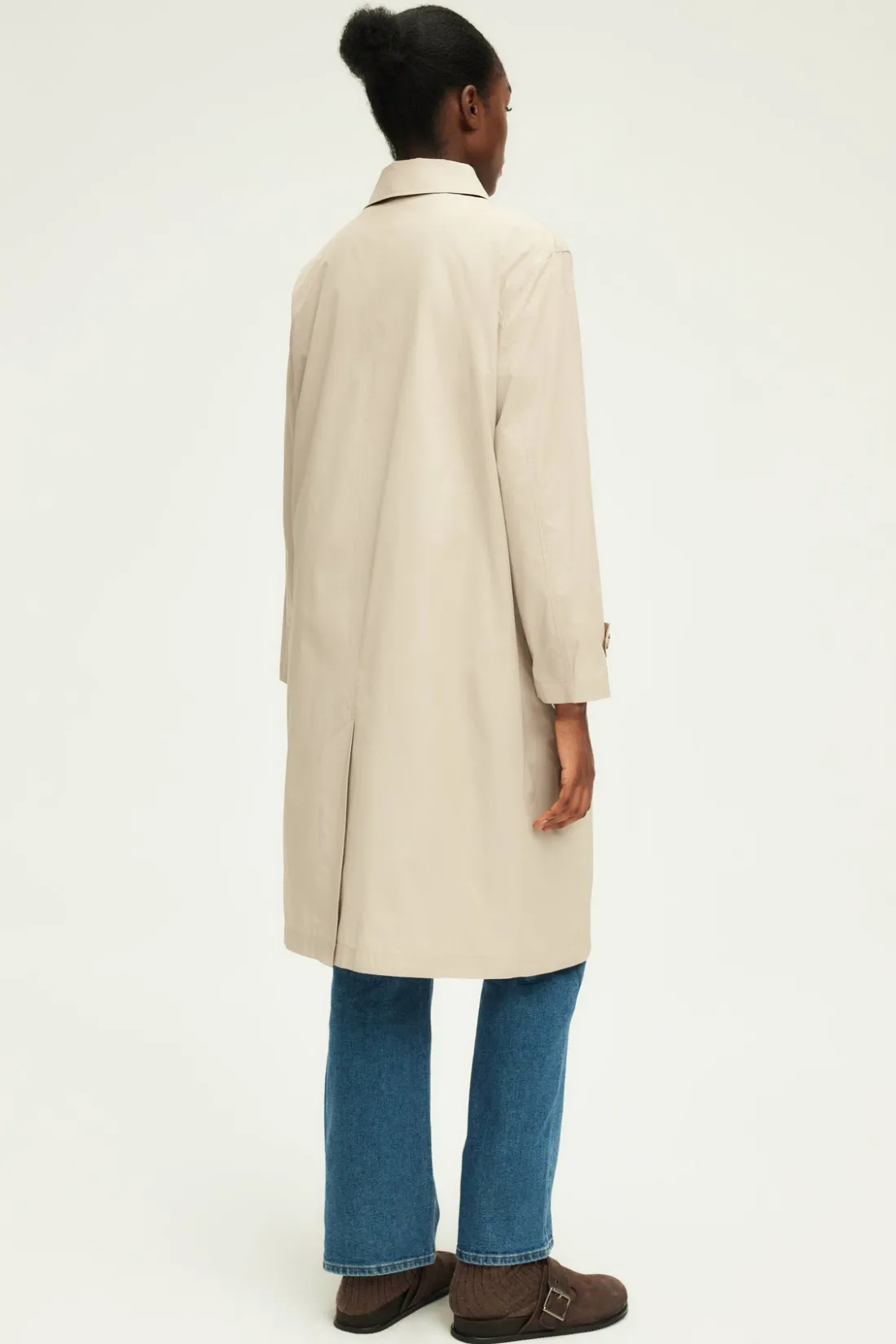 Pablo Trench droit mi-long - NOELYS Sable Flash Sale