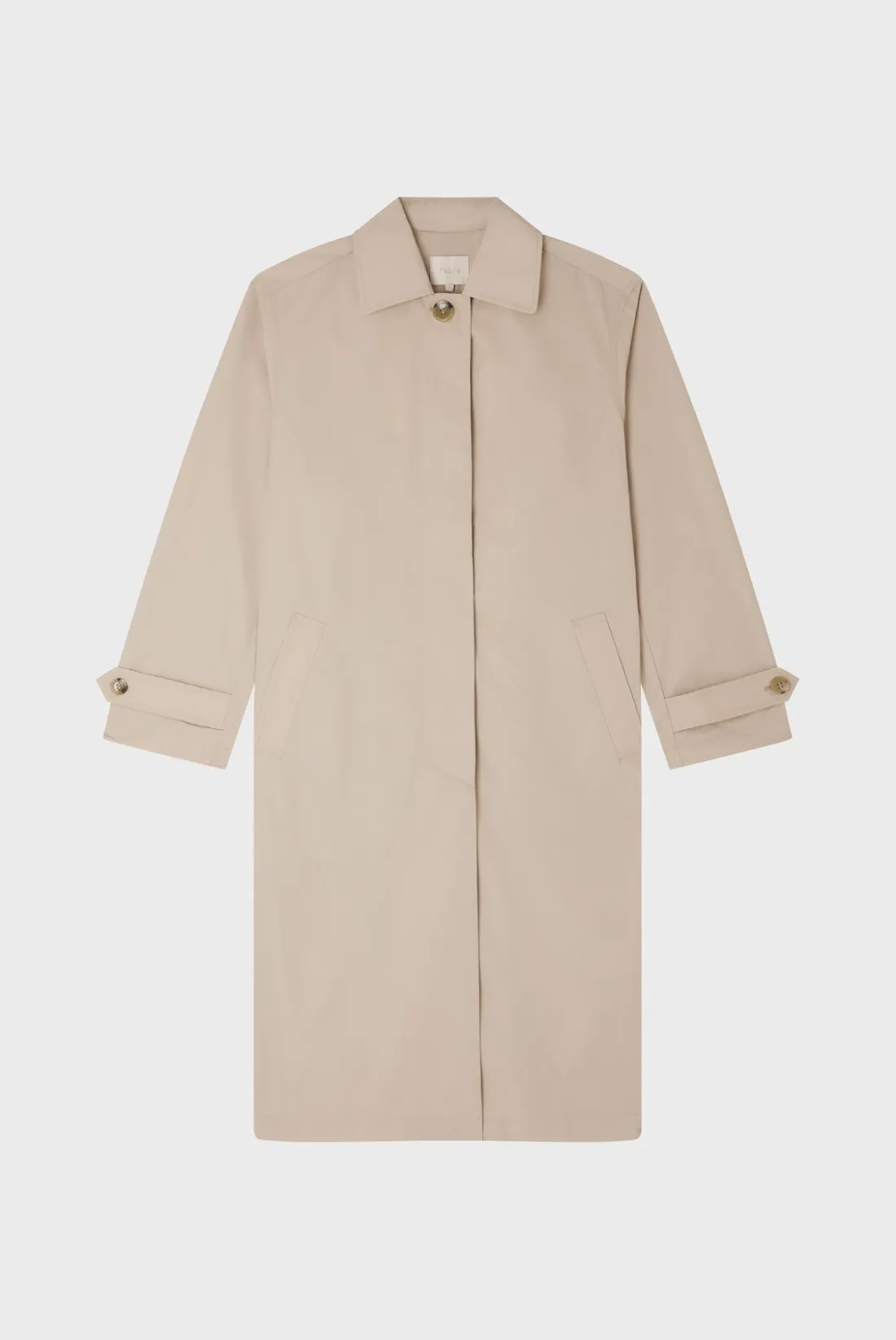 Pablo Trench droit mi-long - NOELYS Sable Flash Sale